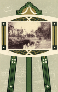 12742 Gezicht op de Luntersche Beek en de voorgevels van de villa's aan de Pieter Bothstraat/Hendrik van Viandenstraat ...